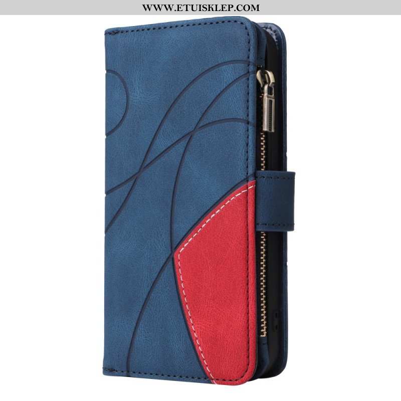 Etui Folio do Oppo A54 5G / A74 5G Dwukolorowa Z Portmonetką